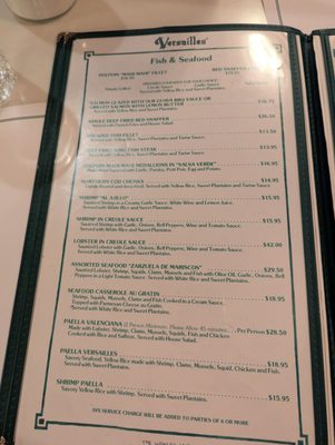 Menu photo 6 Versailles Miami, FL