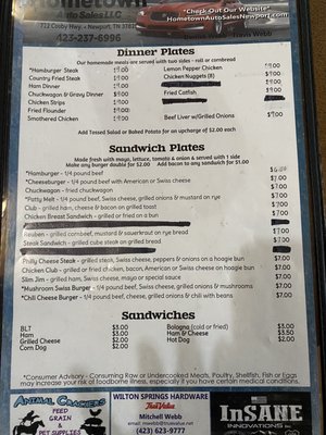 Menu photo 3 Janice's Diner Cosby, TN