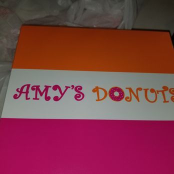 Amy's Donuts - Amy's Donuts cute and colorful box - Donuts Near Me - Denton, Texas Amy's Donuts - Amy's Donuts cute and colorful box - Donuts Near Me - Denton, Texas