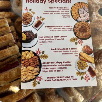 CAO Bakery & Cafe - Holiday specials - Cuban Near Me - Fort Lauderdale, Florida CAO Bakery & Cafe - Holiday specials - Cuban Near Me - Fort Lauderdale, Florida
