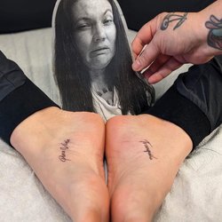 Since masks are still required, we decided Sara's picture should be featured with my tattoos. lol