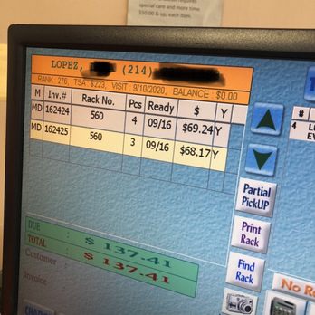 King Cleaners - What the computer shows that I owe. - Laundry Services Near Me - Rowlett, Texas King Cleaners - What the computer shows that I owe. - Laundry Services Near Me - Rowlett, Texas