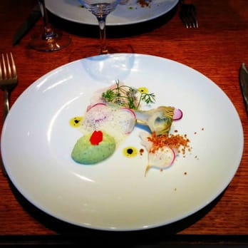 O Divin - lotte artichaut sauce agastache - Wine Bars Near Me - Paris, 75