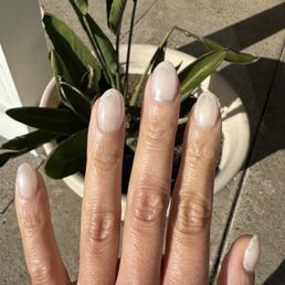 Chrome gel manicure Chrome gel manicure