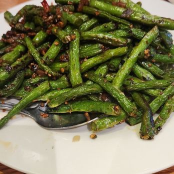 China Republic - Green beans, crunchy, garlicky, spicy and salty - Dim Sum Near Me - Rancho Cucamonga, California