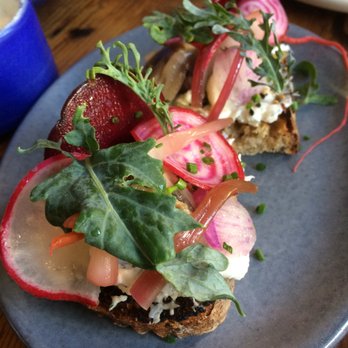 Rich Table - Smoked Halibut Toast, Pickled & Raw Vegetables, Seeds - New American Near Me - San Francisco, California