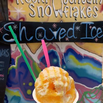 Rocky Mountain Snowflakes - Hawaiian style shaved ice with mango and dreamsicle flavors. Fantastic! - Food Trucks Near Me Rocky Mountain Snowflakes - Hawaiian style shaved ice with mango and dreamsicle flavors. Fantastic! - Food Trucks Near Me