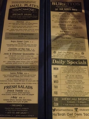 Menu photo 8 Ho'Brah West Brighton, NY