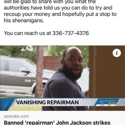 Service Plus Appliance Repair - Please note that this man is NOT associated with ServicePlus of the triad. If he has taken advantage of you please contact local police