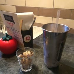 Gourmet Burger Kitchen - Strawberry Milkshake and Nuts!!