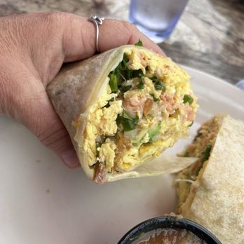 Cappys Cafe - Salmon Nova Lox Burrito - Breakfast & Brunch Near Me - Newport Beach, California Cappys Cafe - Salmon Nova Lox Burrito - Breakfast & Brunch Near Me - Newport Beach, California