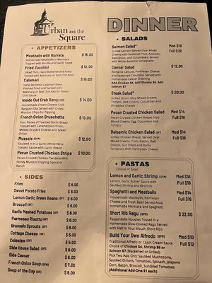 Menu photo 2 Urban On The Square Winterset, IA Menu photo 2 Urban On The Square Winterset, IA