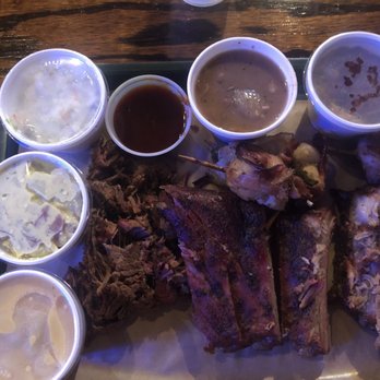 Hard Eight BBQ - Ribs, chicken jalapeño kabobs, brisket, Mac n cheese, potatoes salad, Cole slaw, beans, cobbler - Barbeque Near Me - Roanoke, Texas
