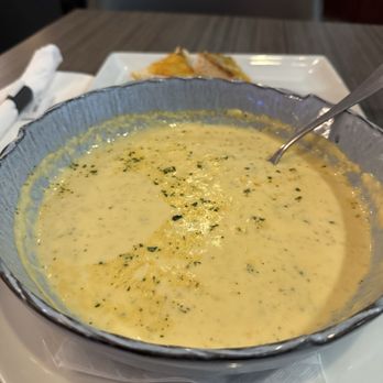 The Office - Cream of broccoli cheese soup, with cheese toast.. it's a full meal deal - Canadian (New) Near Me - Grande Prairie, Alberta The Office - Cream of broccoli cheese soup, with cheese toast.. it's a full meal deal - Canadian (New) Near Me - Grande Prairie, Alberta