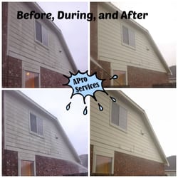 APro Pressure Washing - Before and After Hardi Plank