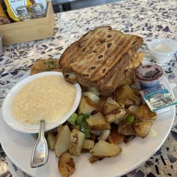 Thumbs Up Diner - Fried Fish & Grits with spuds - Breakfast & Brunch Near Me - Fayetteville, Georgia