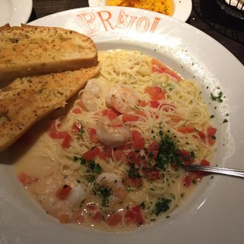 Bravo! Italian Kitchen - Shrimp scampi with angel hair. Delightful - Italian Near Me - Mason, Ohio Bravo! Italian Kitchen - Shrimp scampi with angel hair. Delightful - Italian Near Me - Mason, Ohio