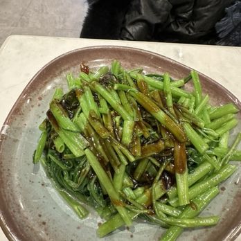 M’ Dim Sum - Morning glory with oyster sauce - Cantonese Near Me - Southampton, STH
