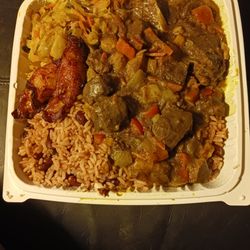 Caribbean Cove - Curry goat platter