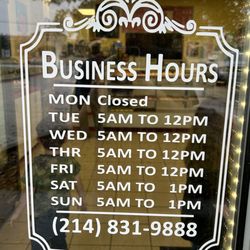 PT Donuts - Hours