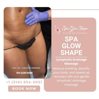 Spa Glow Shape - Lymphatic Drainage Massage is a gentle treatment that promotes detoxification, reduces swelling, and boosts circulation for faster healing a - Massage Near Me - Los Angeles, California