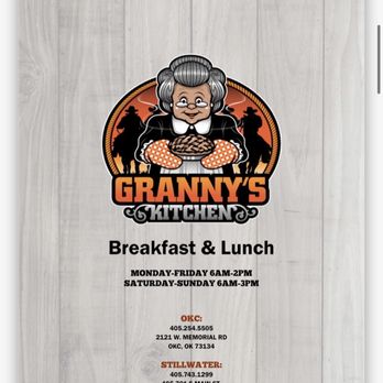 Granny’s Kitchen - Menu 1 - Breakfast & Brunch Near Me - Oklahoma City, Oklahoma