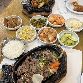 Ban Po Jung - 11. Bul-go-gi() both beef & chicken were wonderful & comes with all the sides - Korean Near Me - Chicago, Illinois