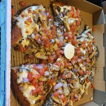 Fast Pizza Delivery - Chicken Garlic Supreme = NO MEAT OR PORK - Pizza Near Me - San Jose, California Fast Pizza Delivery - Chicken Garlic Supreme = NO MEAT OR PORK - Pizza Near Me - San Jose, California