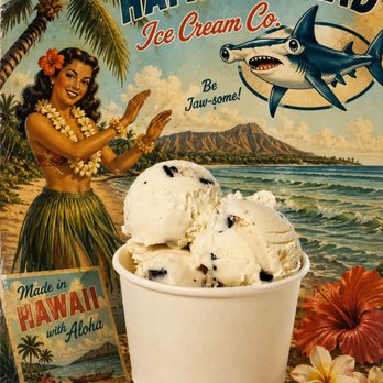 Hammerhead Ice Cream - We serve many fresh island ice cream flavors--Mac Nut, Mint Chip, Kona Coffee, Haupia (coconut), Mango, Banana, Chocolate, Oreo, etc. - Ice Cream & Frozen Yogurt Near Me - Honolulu, Hawaii Hammerhead Ice Cream - We serve many fresh island ice cream flavors--Mac Nut, Mint Chip, Kona Coffee, Haupia (coconut), Mango, Banana, Chocolate, Oreo, etc. - Ice Cream & Frozen Yogurt Near Me - Honolulu, Hawaii