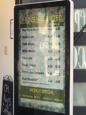 Menu photo 2 CPL Ray's Coffee Midland, TX