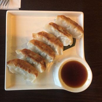 Tenji Sushi - Pan Fried Pork Gyoza and Dumpling Sauce - Sushi Bars Near Me - Mason, Ohio