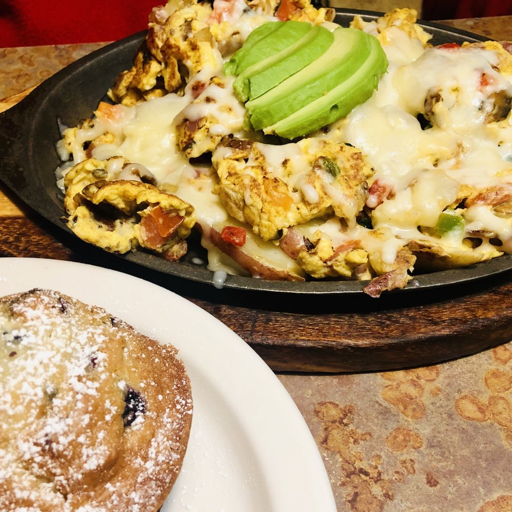 Huckleberry's - Veggie omelette with Huckleberry muffin - yum - Breakfast & Brunch Near Me - Fairfield, California Huckleberry's - Veggie omelette with Huckleberry muffin - yum - Breakfast & Brunch Near Me - Fairfield, California