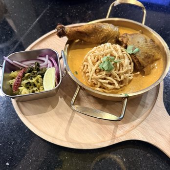 My Home Thai Bistro - The Khao Soi Gai curry noodle soup with drumstick - Thai Near Me - Stafford, Virginia My Home Thai Bistro - The Khao Soi Gai curry noodle soup with drumstick - Thai Near Me - Stafford, Virginia