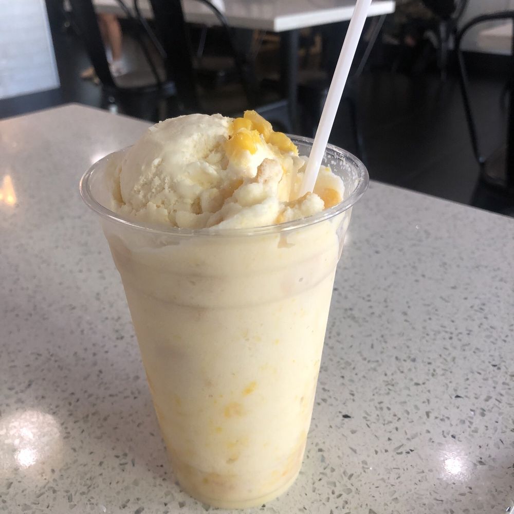 Kultura Cafe - Maiz con Hielo with coconut ice cream - Bubble Tea Near Me - Rocklin, California Kultura Cafe - Maiz con Hielo with coconut ice cream - Bubble Tea Near Me - Rocklin, California