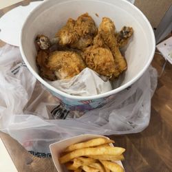 KFC - Stale bad after taste fries. Chicken subpar as well.