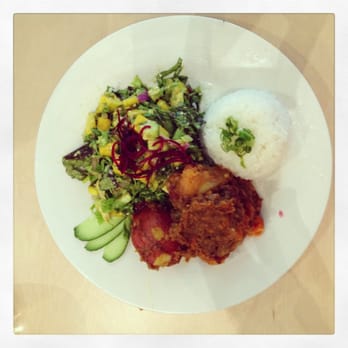 Dream Cafe - Yam potato with jasmine rice and mango/avocado salad - Bars Near Me - Penticton, British Columbia