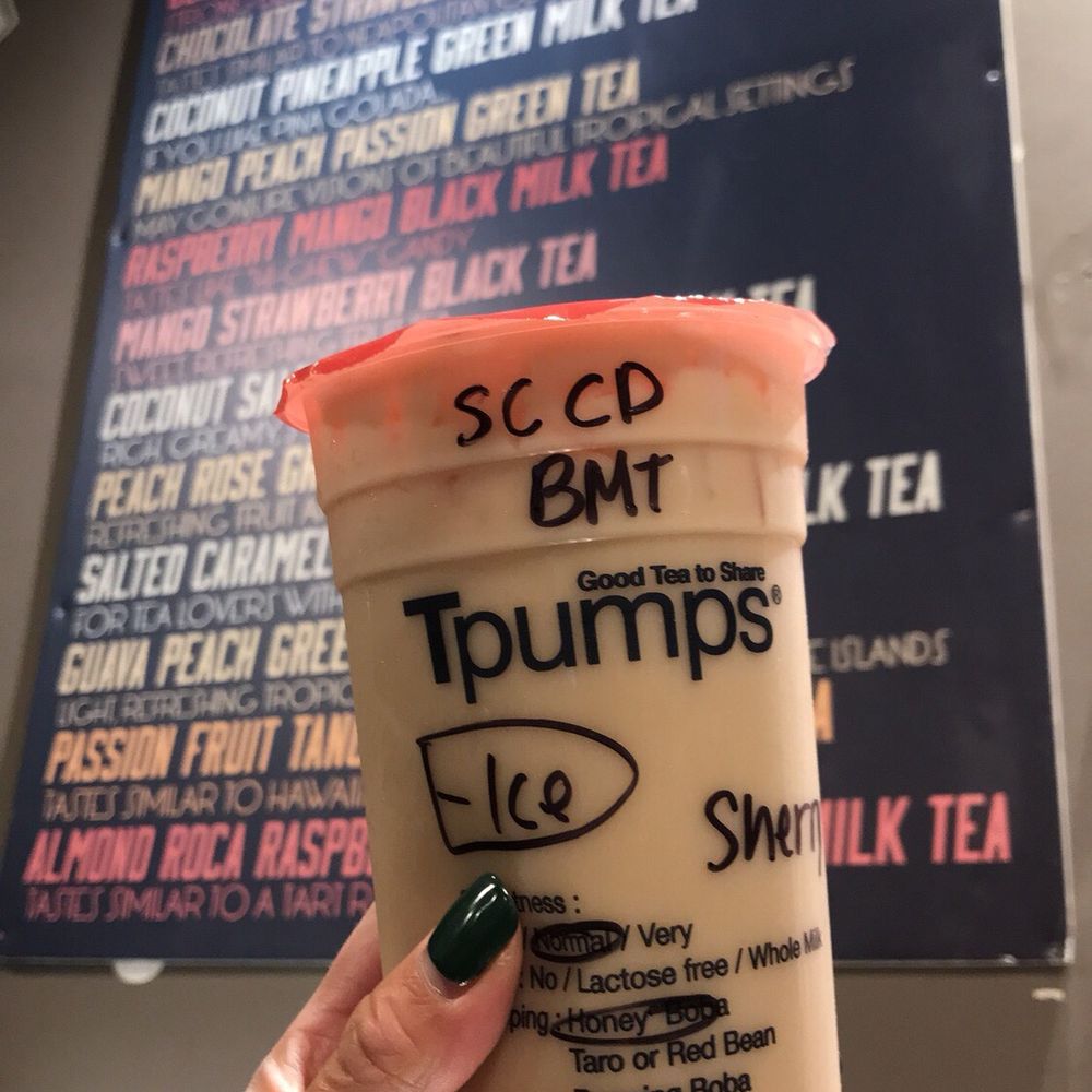 Tpumps - Pasadena - Small size salted caramel cookie dough black milk tea with honey boba~ Pretty sweet and rich flavor! - Bubble Tea Near Me - Pasadena, California Tpumps - Pasadena - Small size salted caramel cookie dough black milk tea with honey boba~ Pretty sweet and rich flavor! - Bubble Tea Near Me - Pasadena, California