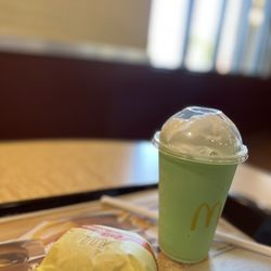 McDonald's - Cheeseburger in paradise. With my limited time only shamrock shake