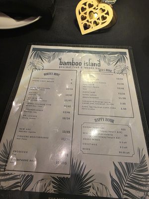 Menu photo 2 Bamboo Island Bar Bradenton Beach, FL