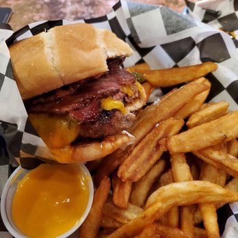 Maggie's on the River - Brisket burger.... - Bars Near Me - Watertown, New York