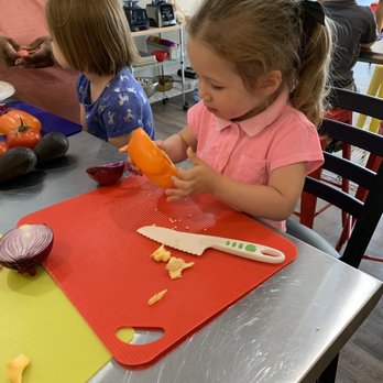 Now You're Cooking Culinary Studio - Learning about the parts of a pepper. - Cooking Classes Near Me - Chesapeake, Virginia