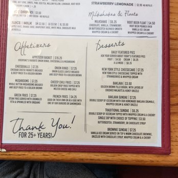 Johnnie Mars - Menu 06/2023 - Greek Near Me - Sioux City, Iowa
