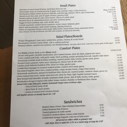 The Brickmakers - Menu