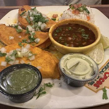 Los Cucos Mexican Cafe - Birria Taco was excellent with lots of meat and great flavor - Mexican Near Me - Kingwood, Texas