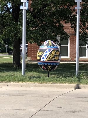 Worlds Largest Hand Painted Czech Egg by null