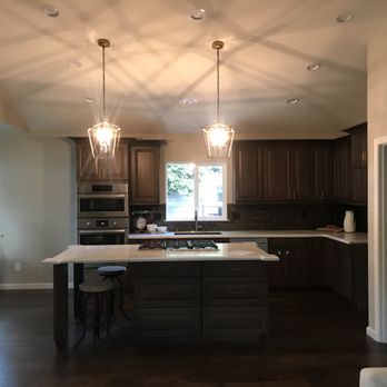D 4 Electric - Just completed the lighting and electrical in this kitchen - Electricians Near Me
