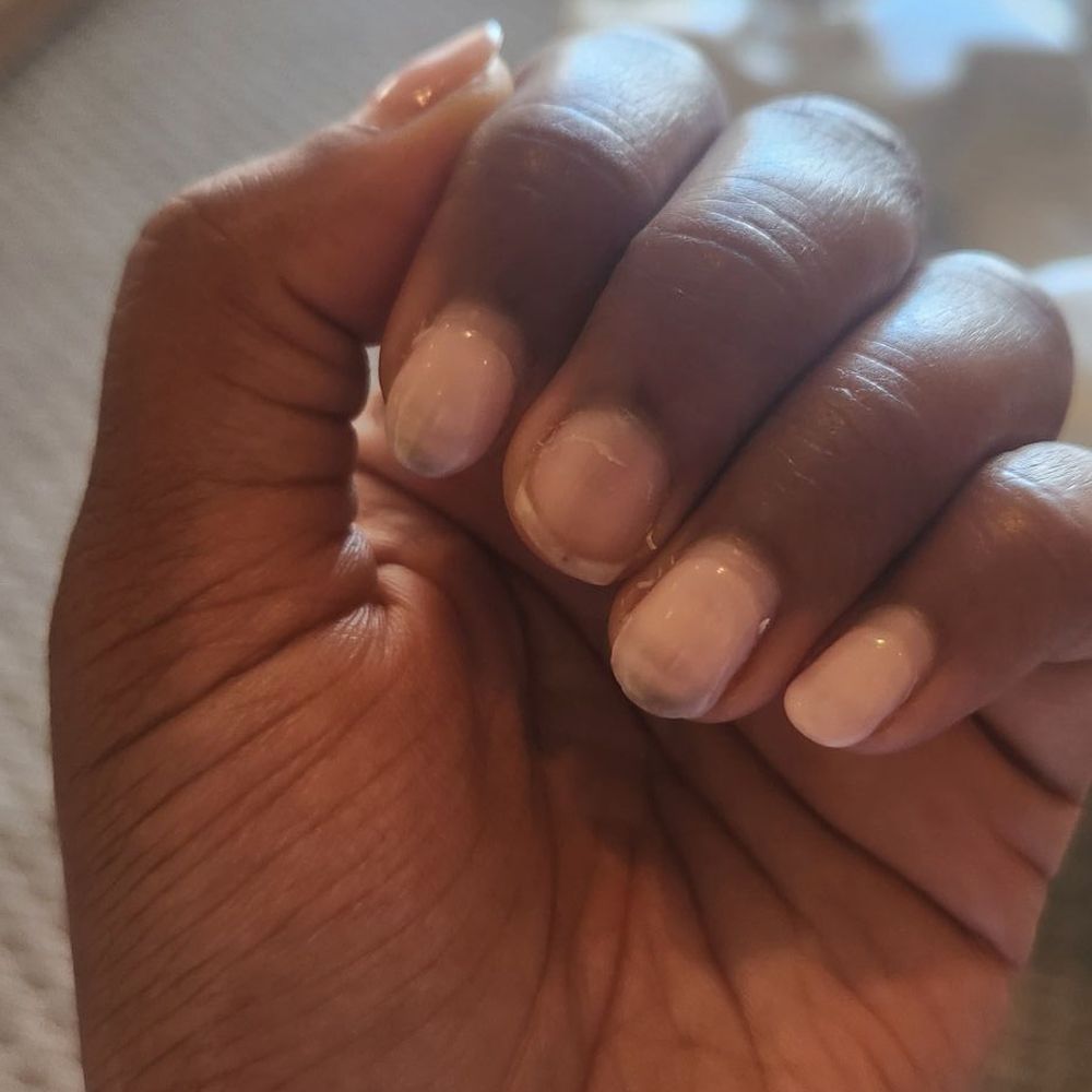 Pure Nails Spa - Visible dirt and middle finger missing. Two and a half weeks later - Nail Salons Near Me - Pasadena, California Pure Nails Spa - Visible dirt and middle finger missing. Two and a half weeks later - Nail Salons Near Me - Pasadena, California