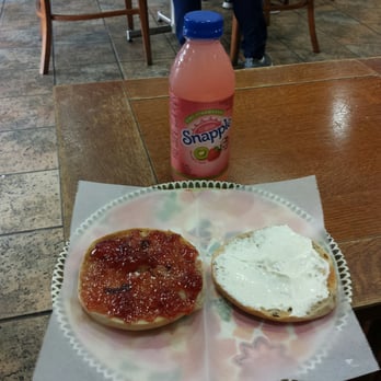 3rd Street Coffee - My first order: Cinnamon-Raisin bagel with cream cheese and jelly & a kiwi strawberry Snapple. - Coffee & Tea Near Me - Downey, California 3rd Street Coffee - My first order: Cinnamon-Raisin bagel with cream cheese and jelly & a kiwi strawberry Snapple. - Coffee & Tea Near Me - Downey, California