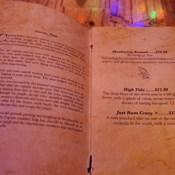 ShipWreck - Menu, Chapter 3 - Tiki Bars Near Me - Fort Worth, Texas