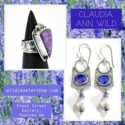 Front Street Gallery Poulsbo - Claudia Ann Wild is a Silversmith, Designer and Jeweler here at the gallery.